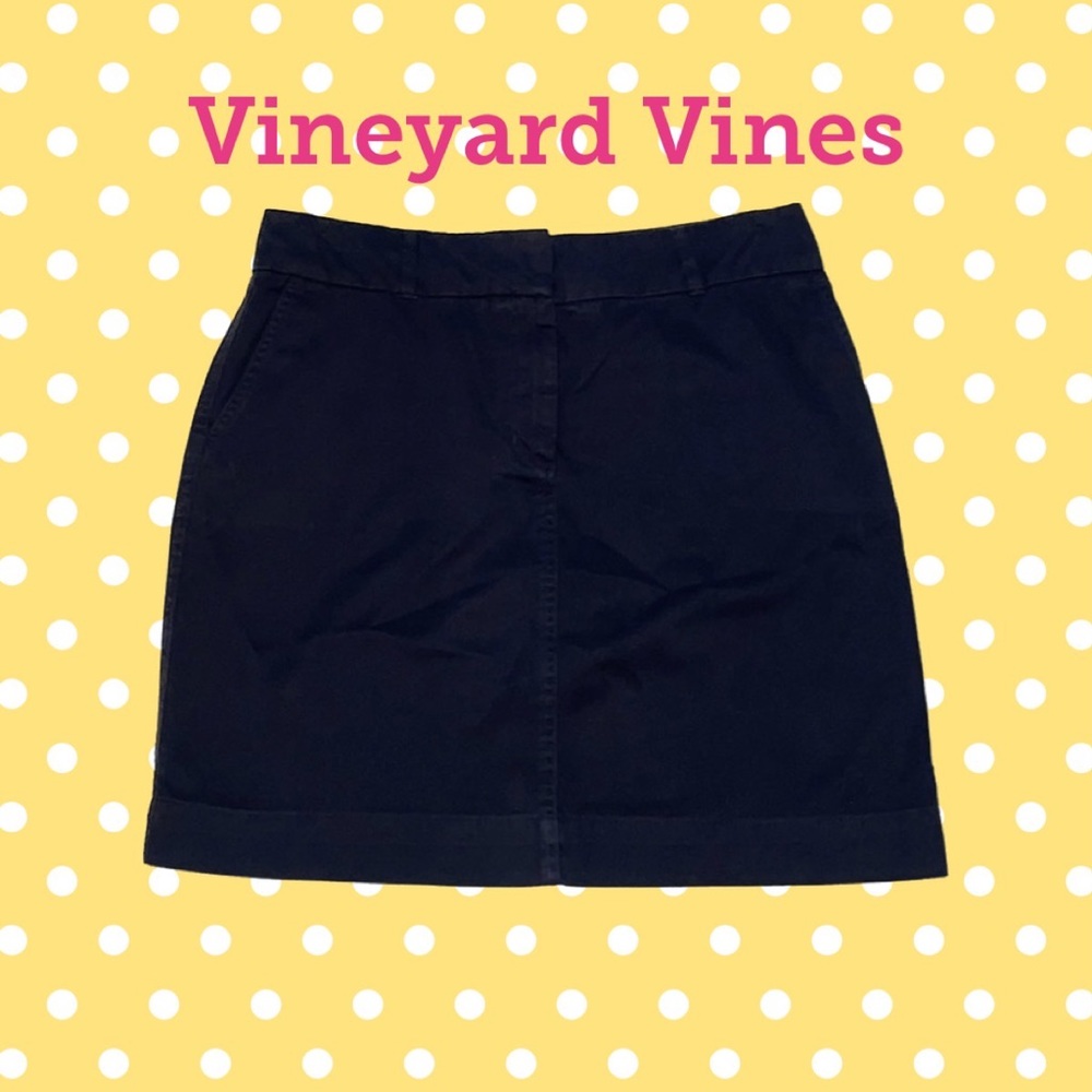 Vineyard vines navy blue a skirt size 10